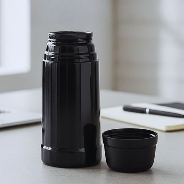 Garrafa Térmica 250ml Squeeze Pequena Bottle Café Chá Portátil Compacta Trabalho Premium Firenze