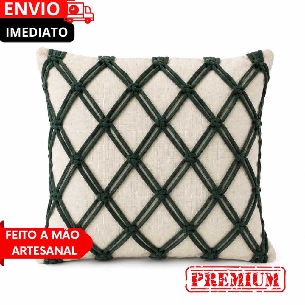 Almofada Promoção 45x45cm Capas Decorativas Luxo Boho Feitas à Mão