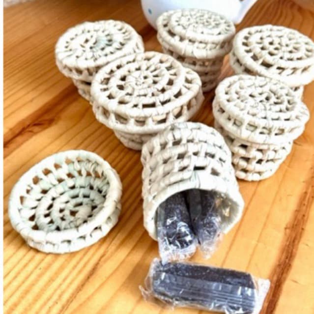 5 a 20 Cestinhas de Carnaúba Artesanal Coisas Diferentes Para Casa Natal Mede 7cm Alt x 6cm largura