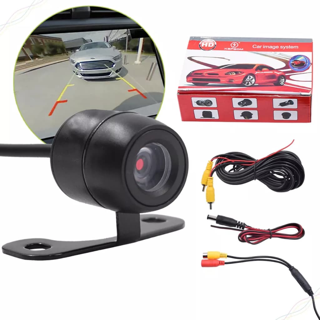 Câmera de Ré Automotiva HD Universal com Visão Noturna Resistente à Água e Fácil Instalação7