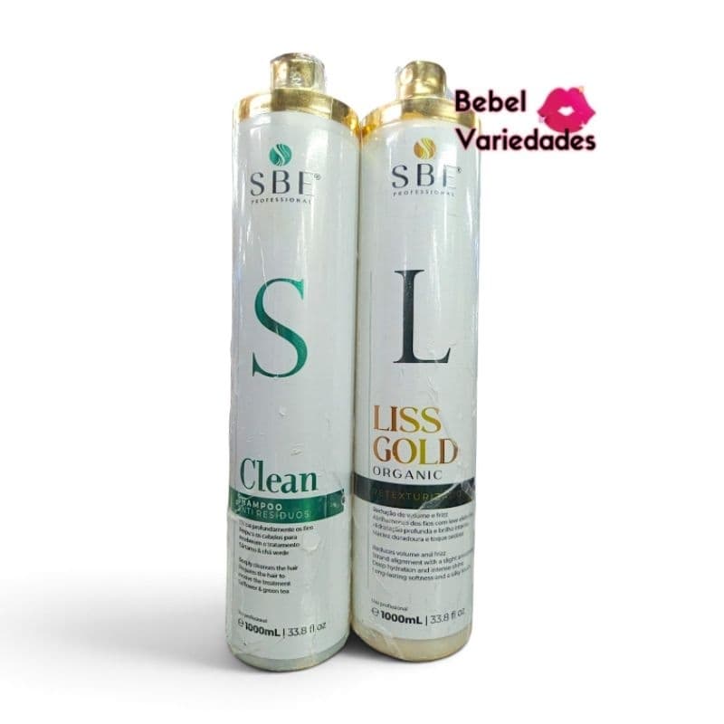 ​Liss Gold – Escova Progressiva Profissional com Óleo de Argan e Karité SBE