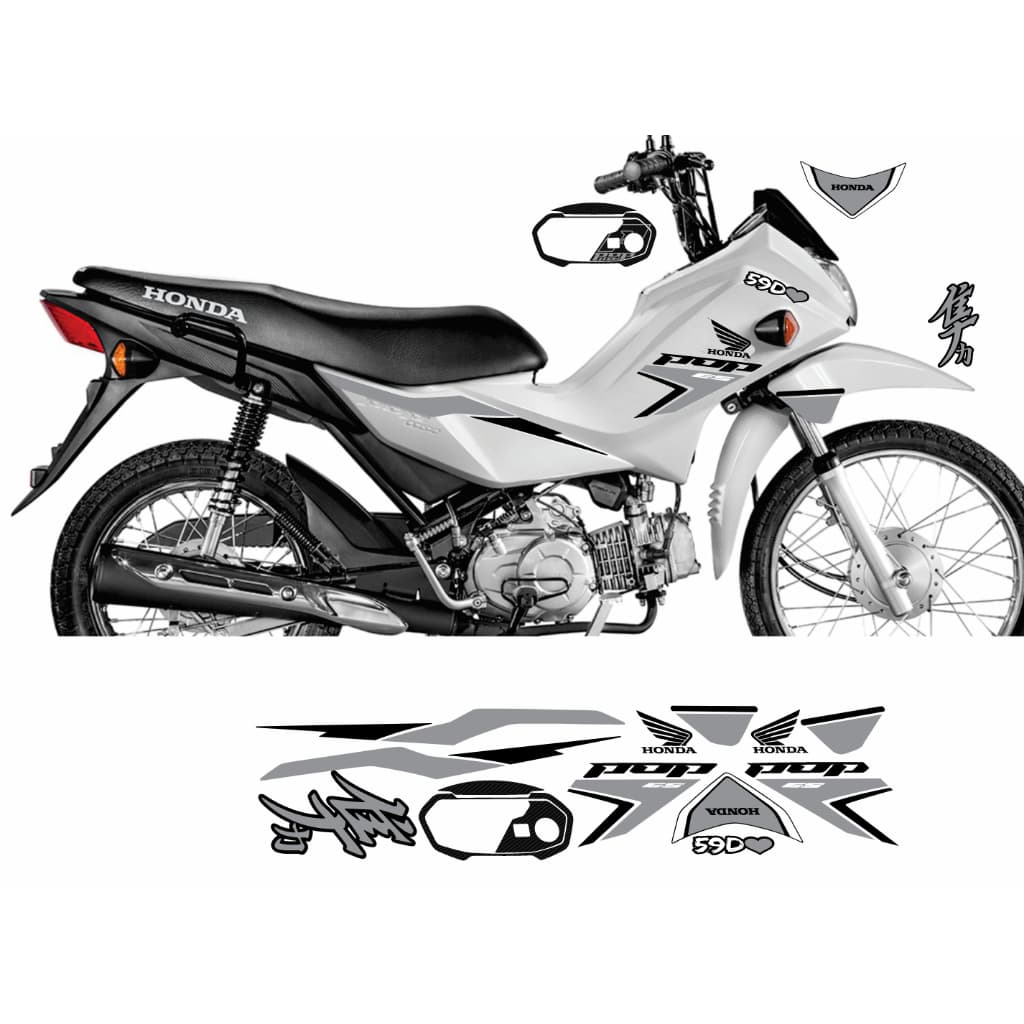 Adesivos para pop110i 2016 a 2024 + adesivo hayabusa