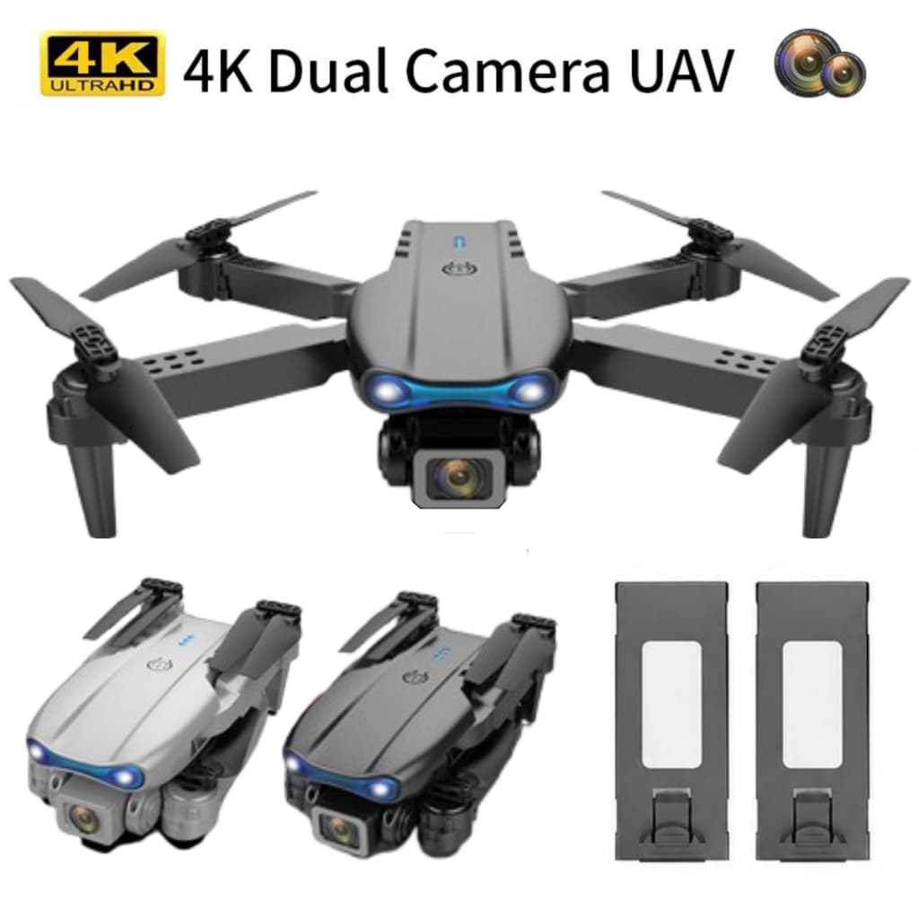 Drone E99 Dual Câmera 4k hd 2.4Ghz Gps Profissional 2 Baterias WI-FI