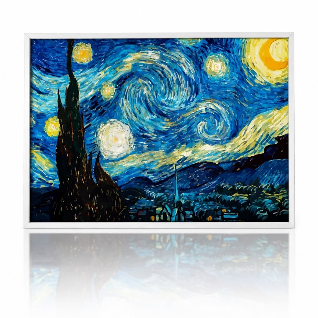 Quadro Decorativo Pintura A Noite Estrelada Van Gogh