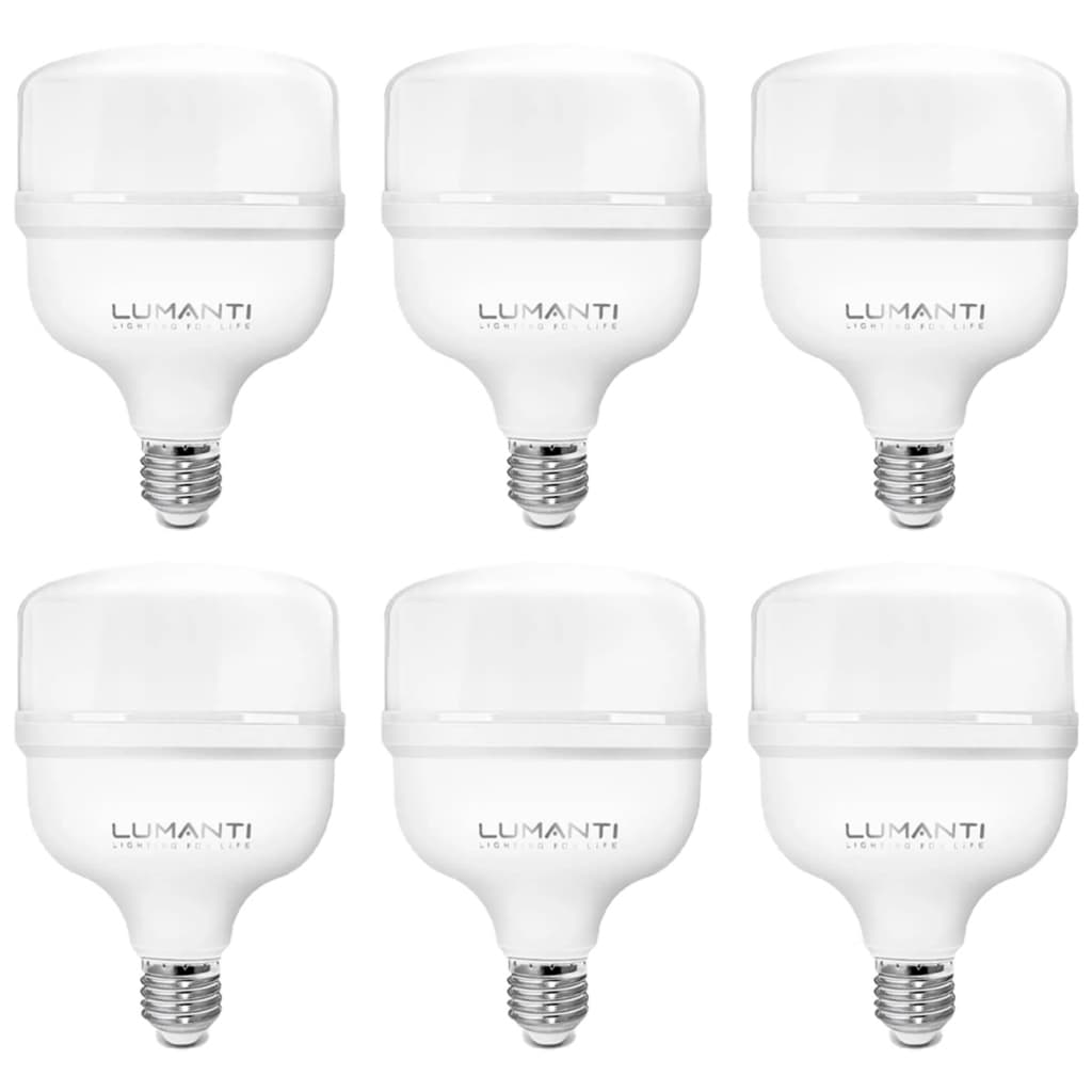 Lâmpadas Led Bulbo 50w E27 Bivolt Branco Frio 6500k 127/220v Lumanti