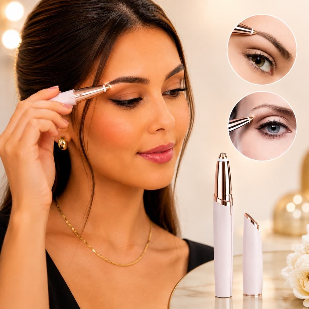 Depilador Facial Indolor para Sobrancelhas Flawless Brows + Cabo USB