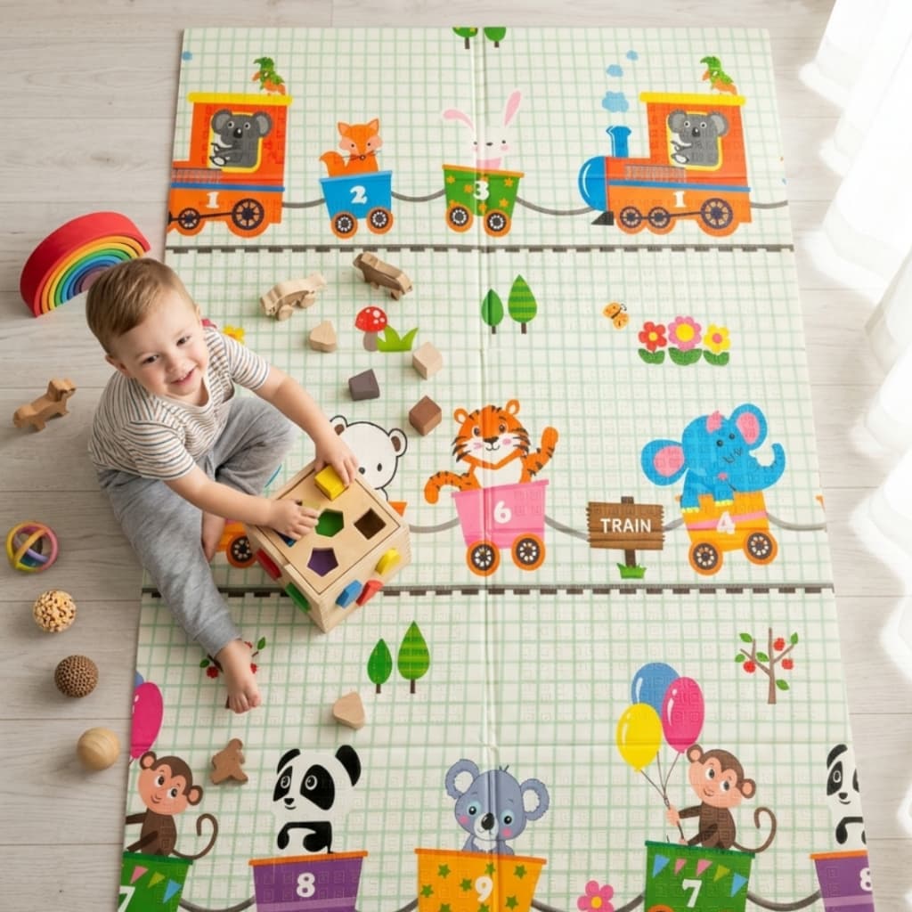 Tapete Infantil Tatame Emborrachado Dobrável Macio 10mm