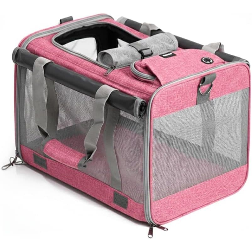 Bolsa Transporte - Viagem Avião - MADOG Wind ROSA - Caes e Gatos Reforçada