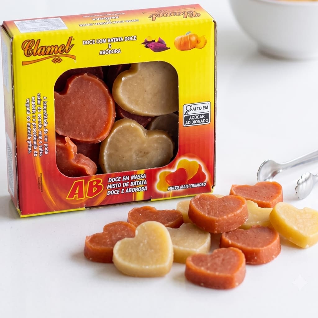 Doce AB Sabor Batata Doce E Abóbora 8 Uni Clamel 160g