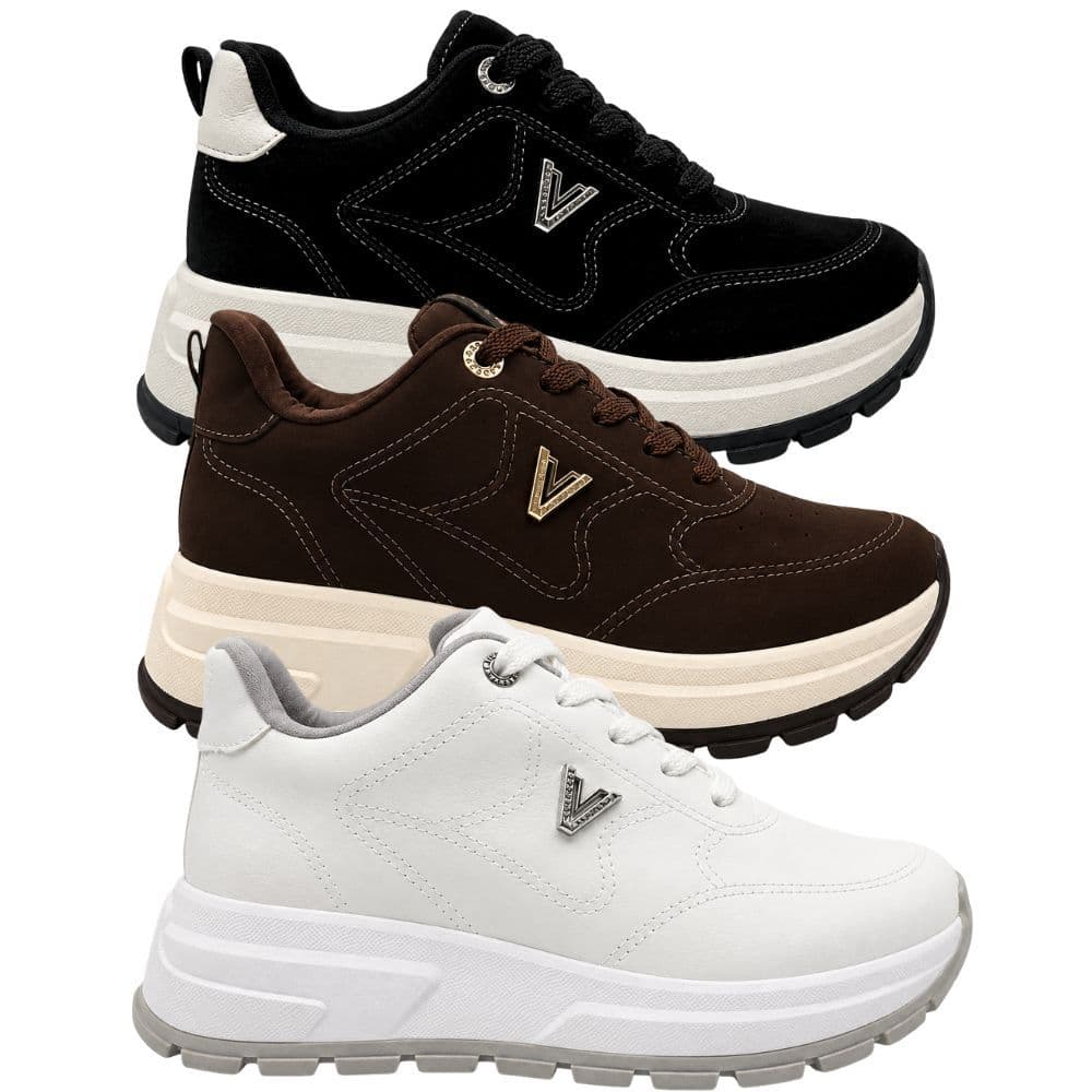 Tênis Via Marte Feminino Plataforma Casual Flatform 242013