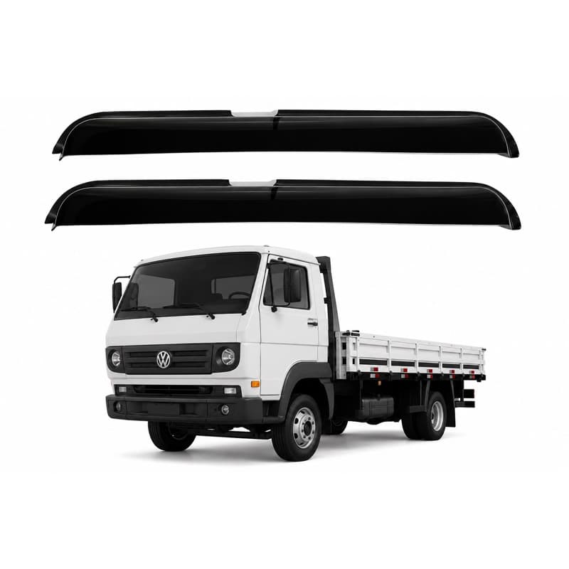 Calha de Chuva Caminhão VW sob Medida Worker 680 Titan Delivery 1981 até 2018 - 8140-8150-11180-14220-15180-17240
