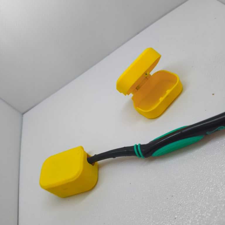 Porta Escova de Dentes Tampa Protetora Portátil À Prova de Poeira Para Viagem impressao 3d