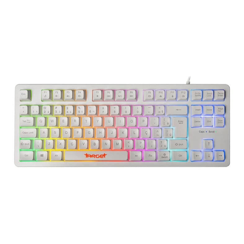 Teclado Gamer RGB Target M90B, Teclado de Membrana