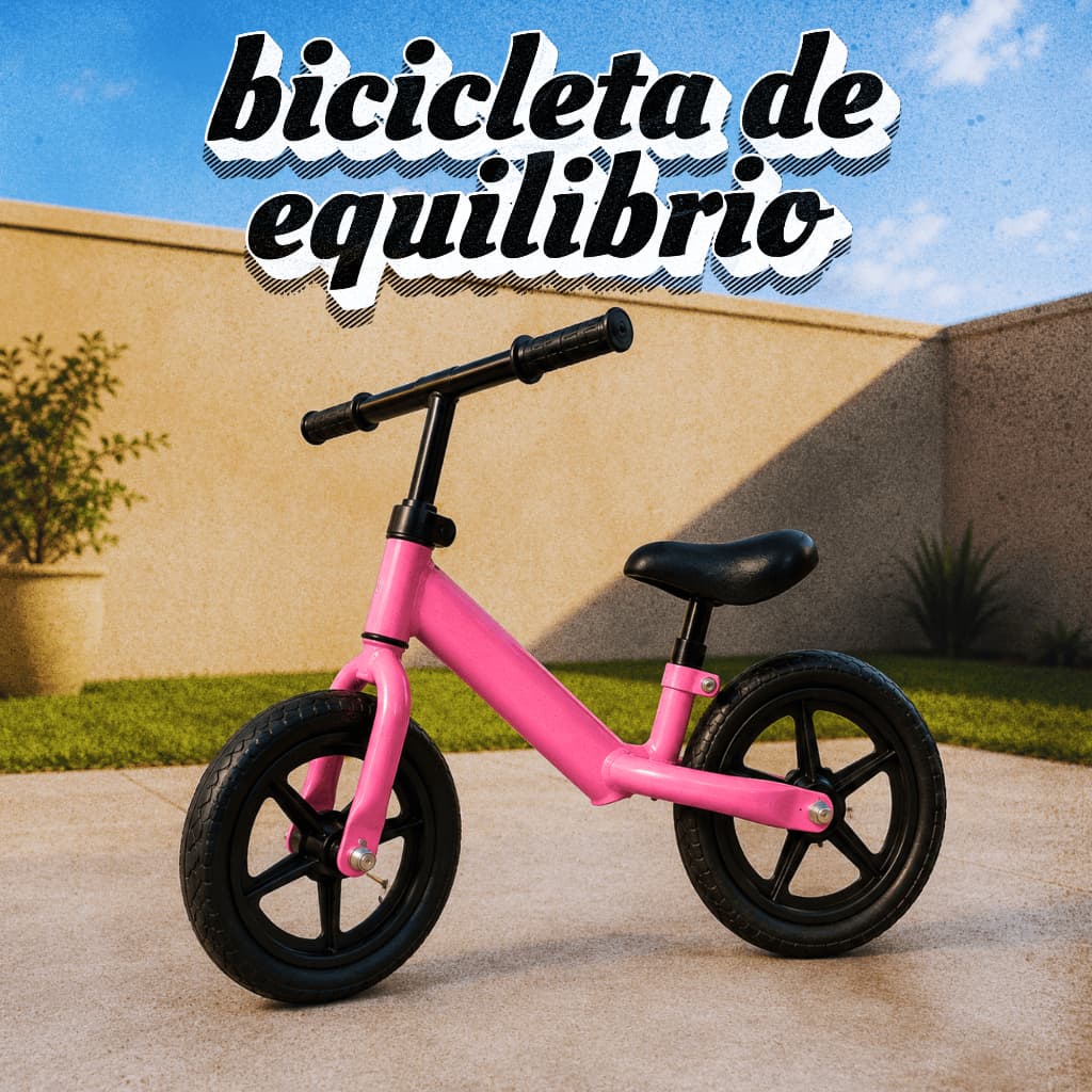 Bicicleta de Equilíbrio Infantil sem Pedal – Balance Bike com Altura Ajustável e Certificação Inmetro