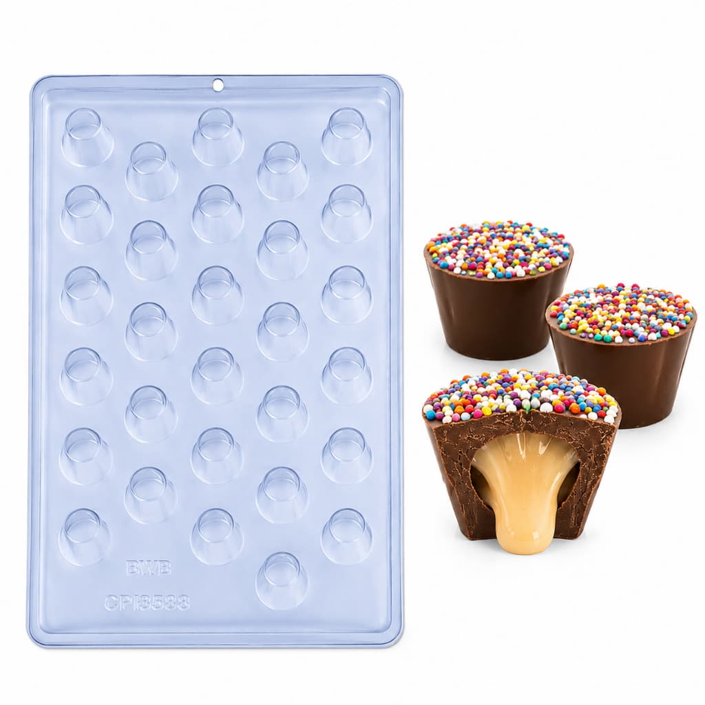 Forma Bwb Copinho De Licor Chocolate Doces Fino 3588 Simples