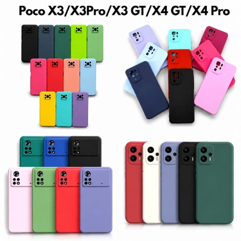 Capa Capinha case silicone aveludada Poco X3/X3 Pro/X3 GT/X4GT/X4 PRO