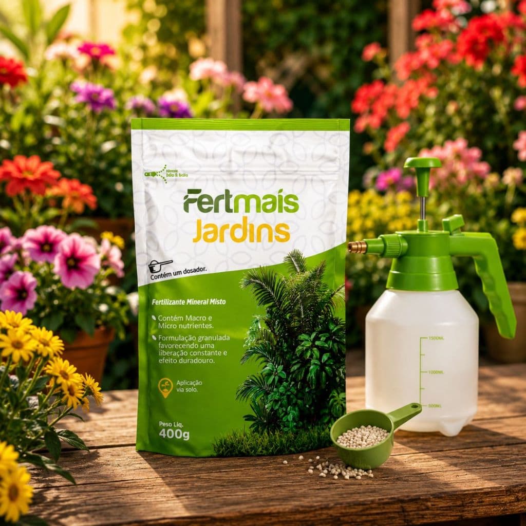 Adubo P/ Jardins Npk Plantas Premium Pronto Para Uso 400gr