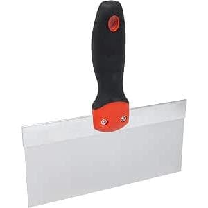 Espátula de 8" Retangular de Inox para Drywall com Lâmina em Ângulo Reto.