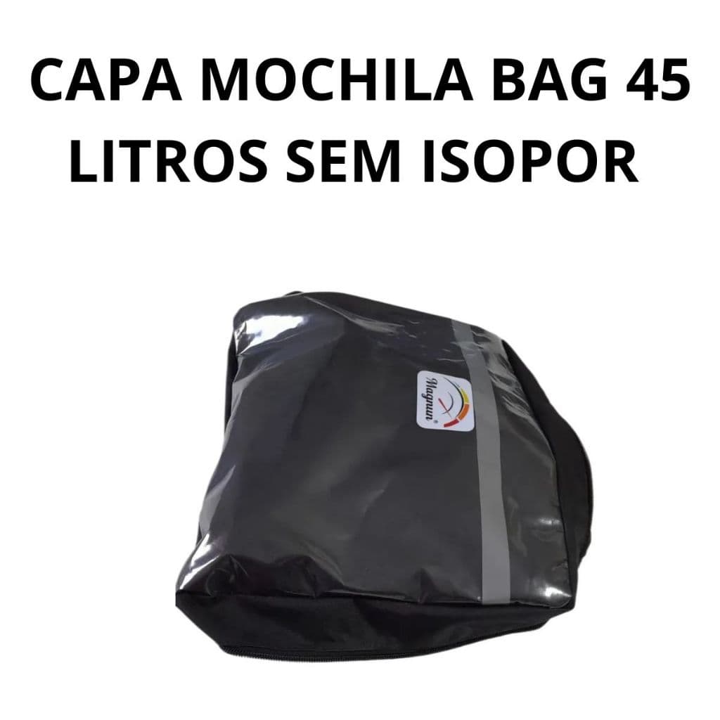 Capa Mochila  Bag Motoboy Delivery 45 Litros Sem Isopor