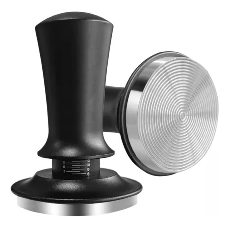 Tamper Em Inox Com Mola Ajustável 51mm Modelo Barista Café