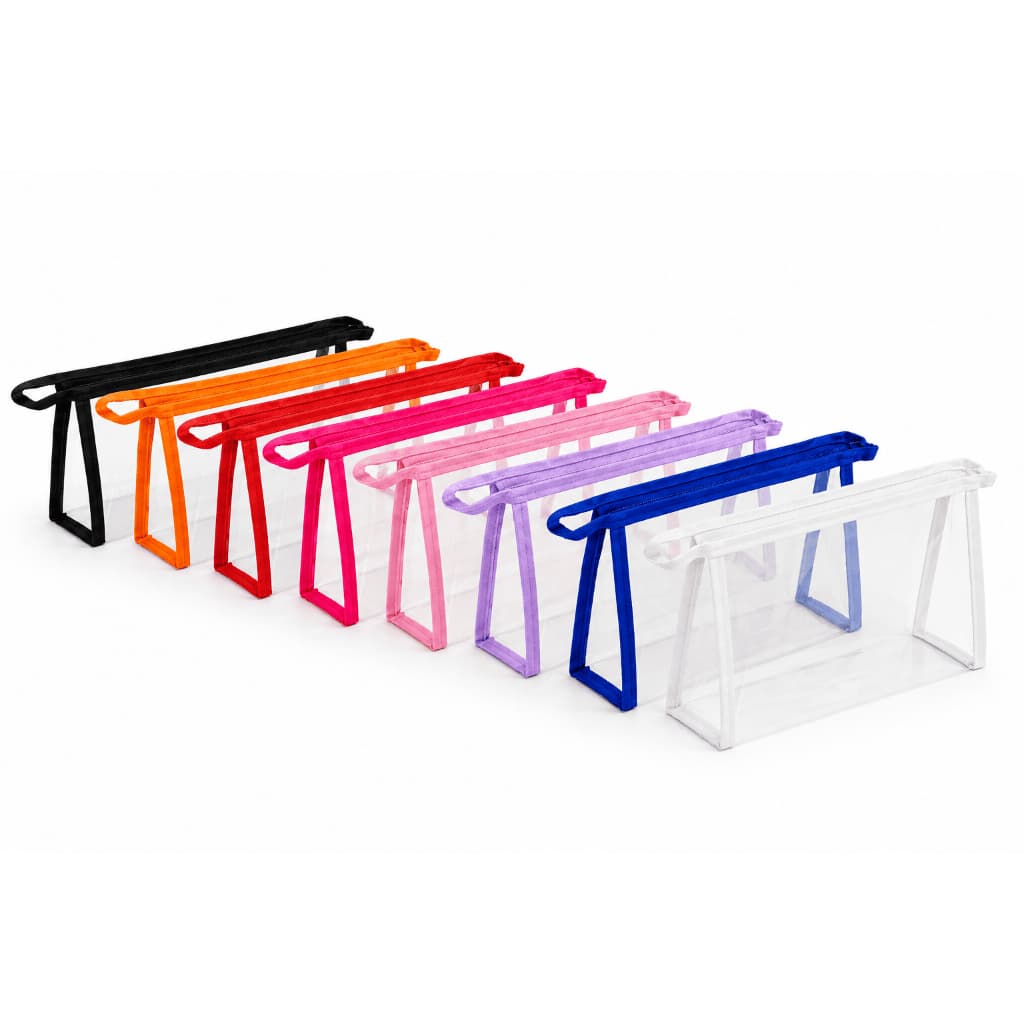 Kit 200 Necessaire P Estojo Transparente Plástico Enfermagem Maquiagem Escola Academia Organizador