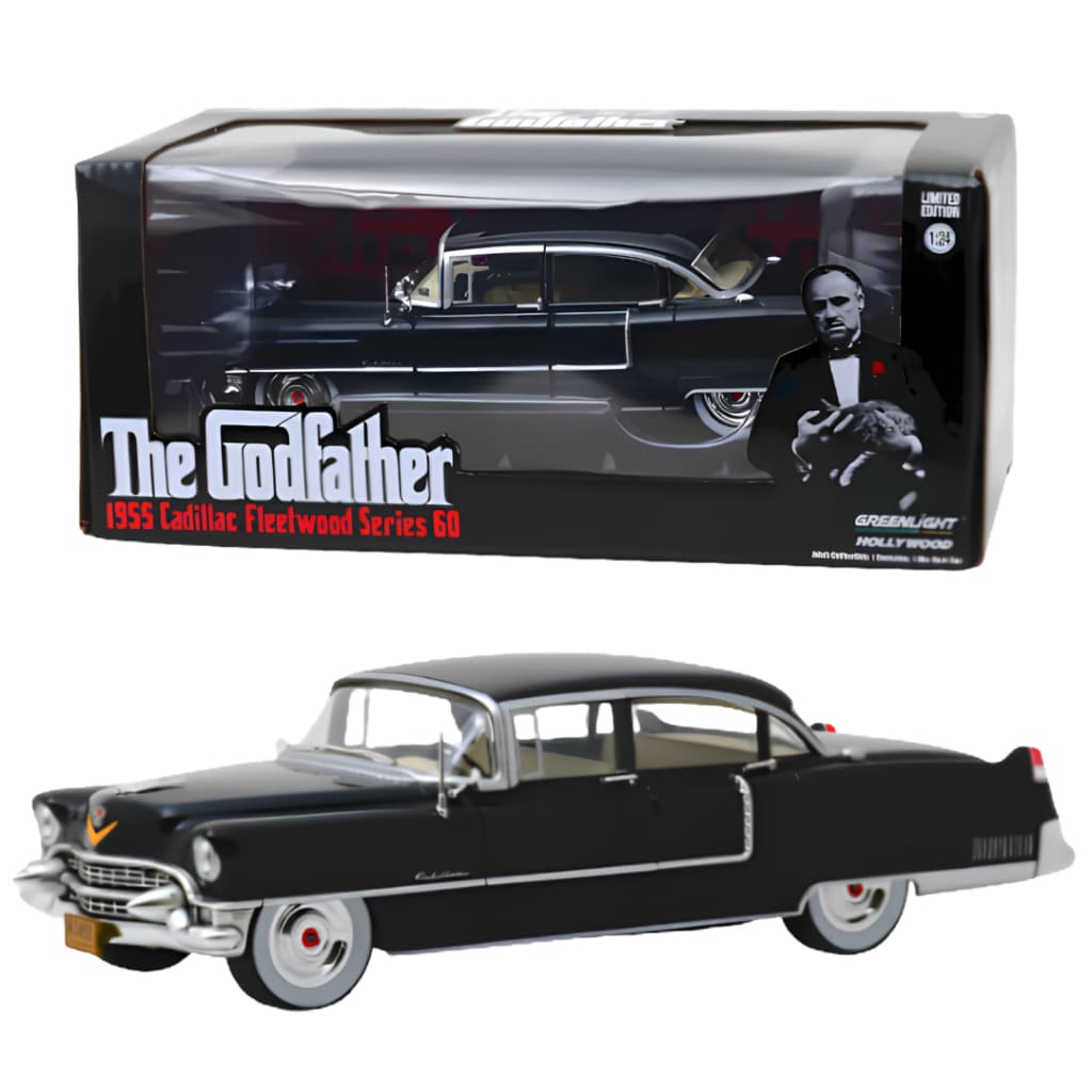 Greenlight 1955 Cadillac Fleetwood Series 60 The Godfather O Poderoso Chefão - Miniatura 1/24