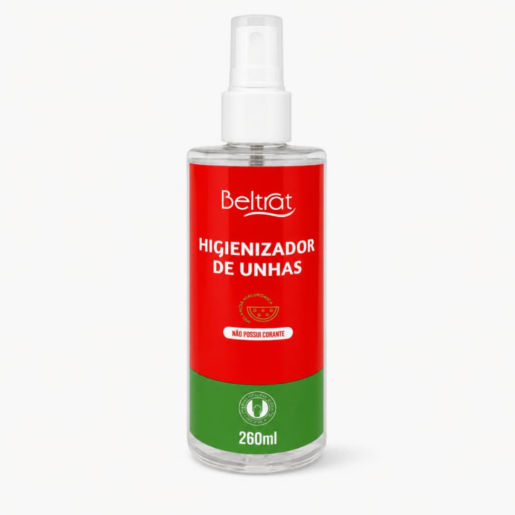 Beltrat Higienizador Unhas Melancia 260ml Limpeza Nail Preparador