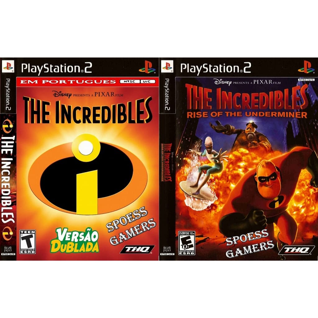 Coleção Os Incríveis PS2 Compatível | 2 Jogos | The Incredibles DUBLADO + Rise of the Underminer