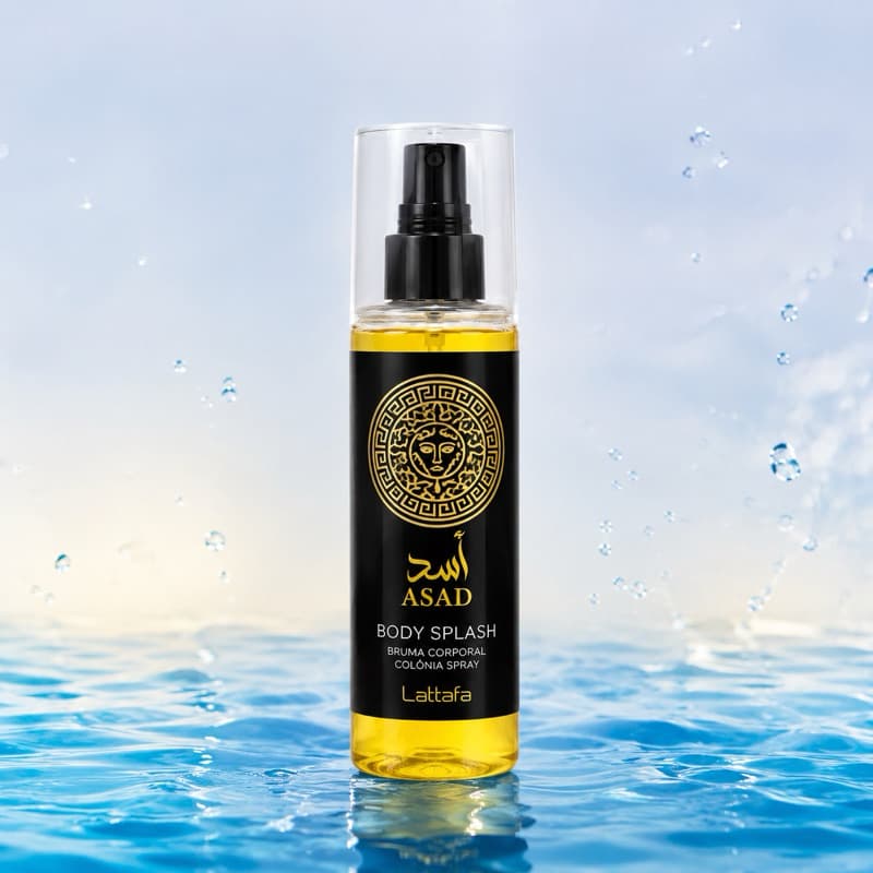 Body Splash Perfume Masculino Asad Colônia Pós Banho Cheiroso Forte Alta Fixação