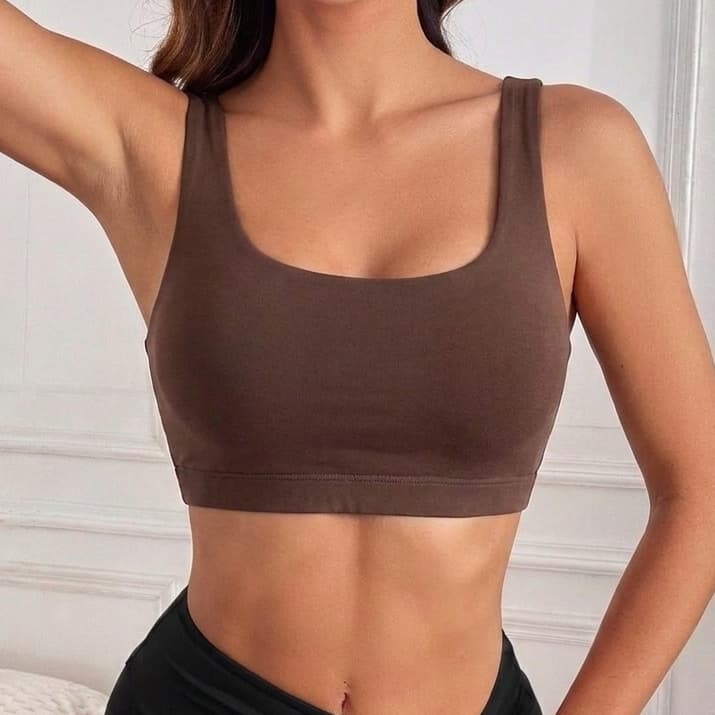 Top fitness feminino top academia  com sustentação top suplex esportivo corrida e treino