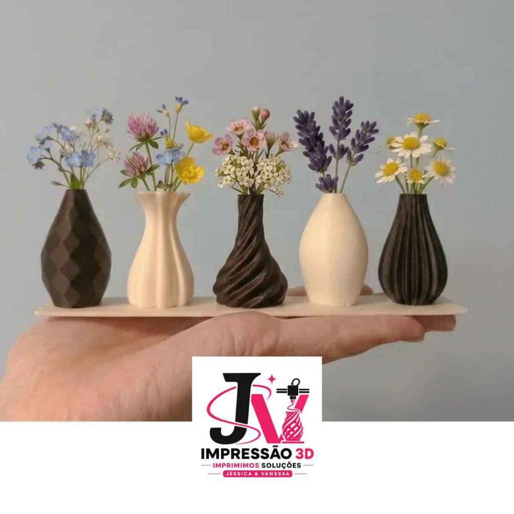 Conjunto de 5 Mini Vasos de Brotos Cachepôs Decorativos para Suculentas, Cactos, flores, lembranças