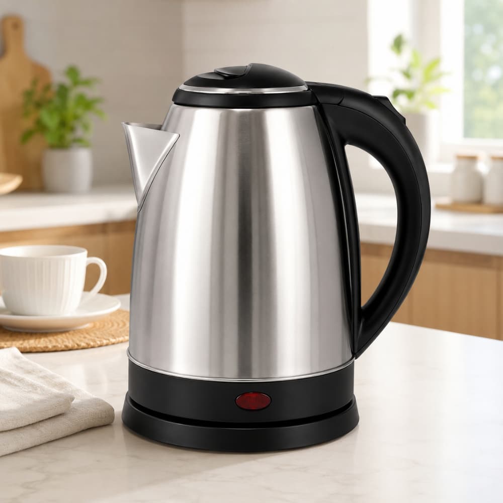 Chaleira Elétrica Inox Aço Inoxidável 1.8L 1,8L 1800ML 220V 1500W 60Hz