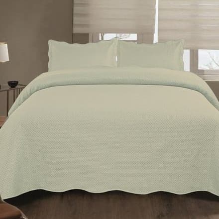 Jogo De Colcha Para Cama Estampada Lisa Ultrassonic Urban Casal Cobre Leito Com Fronha Porta Travesseiro Taupe 220x240cm
