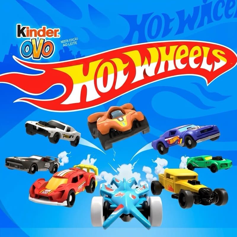 Carrinho Hot Wheels Kinder Ovo | Brinquedos Colecionáveis | Edição Limitada 2026