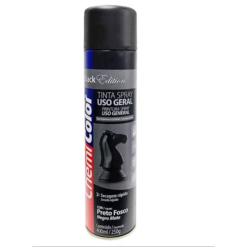 Tinta Spley Cor Preto Fosco 400ml