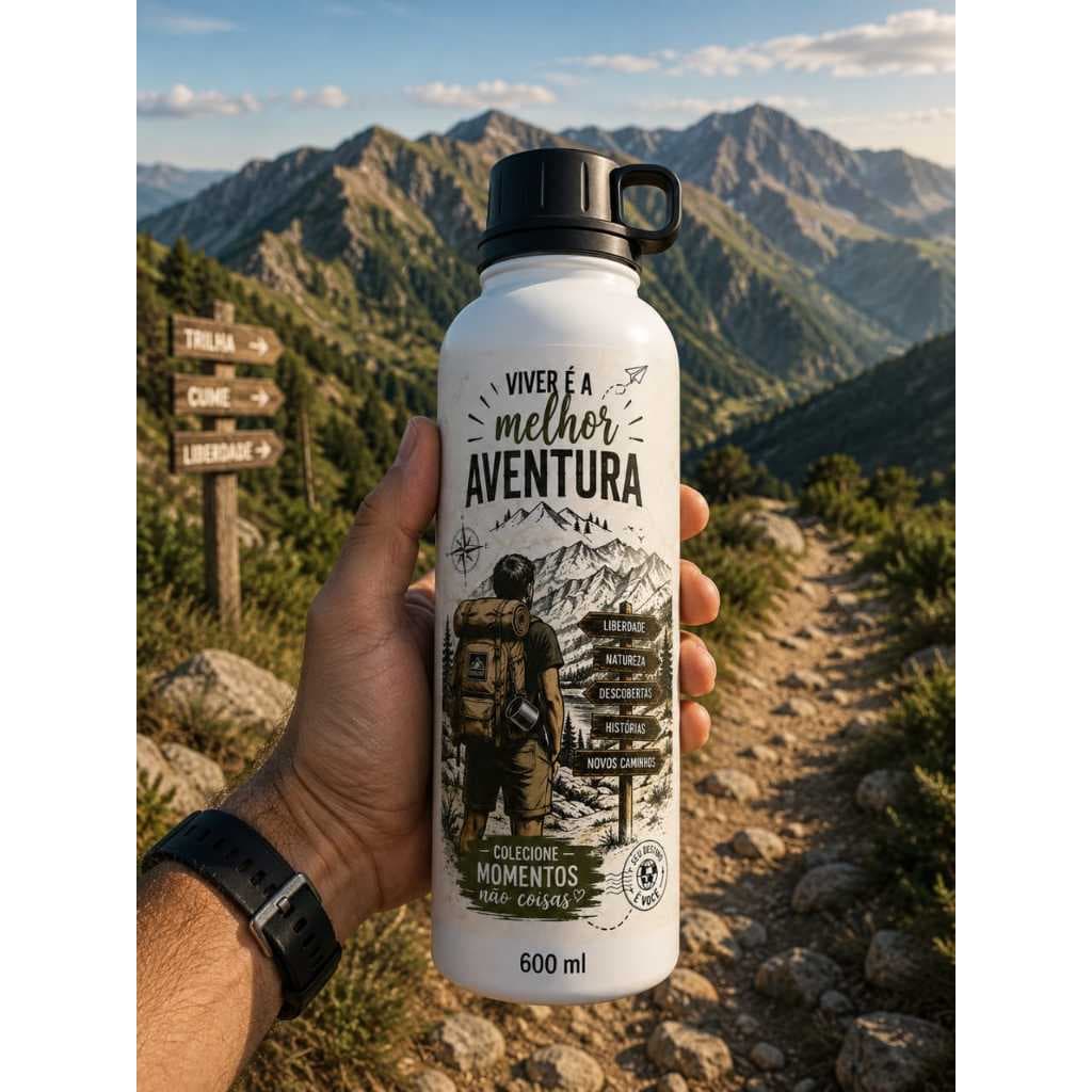 Garrafa de Agua Personalizada  Squeeza Personalizada Garrafa de Agua  Mochileiro Garrafa de Agua Trilha