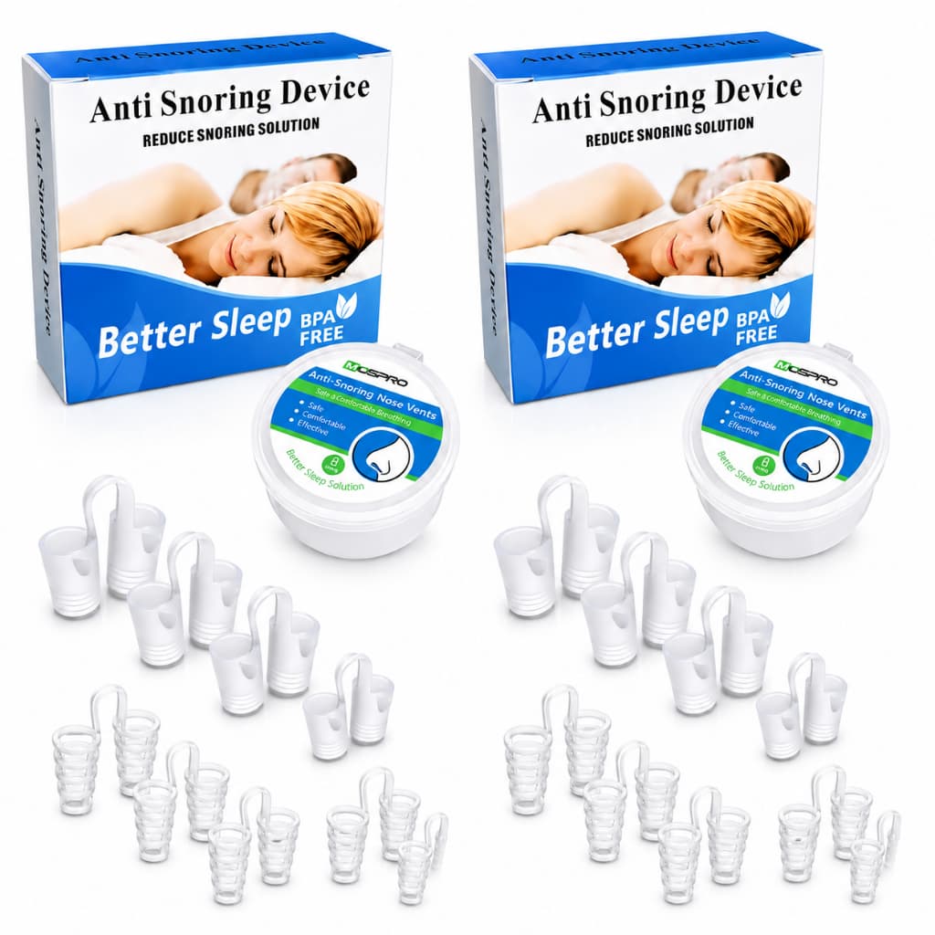 2x Dilatador Nasal Anti Ronco Apinéia Silicone Kit 8 Unidades