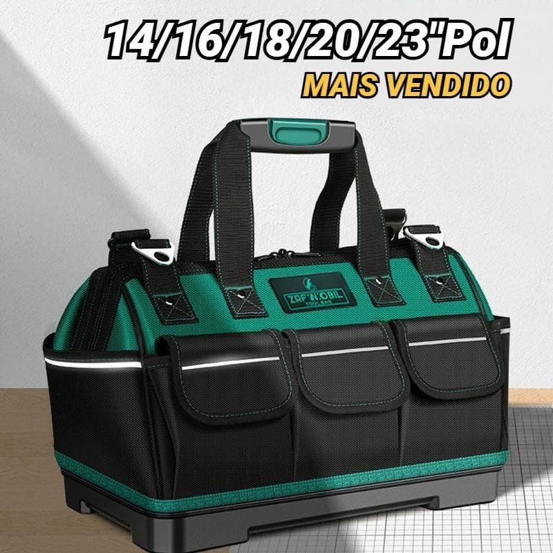 Caixa de Ferramentas Profissional 14/16/18/20/23 Polegadas - Bolsa de Armazenamento Multiuso para Ferramentas
