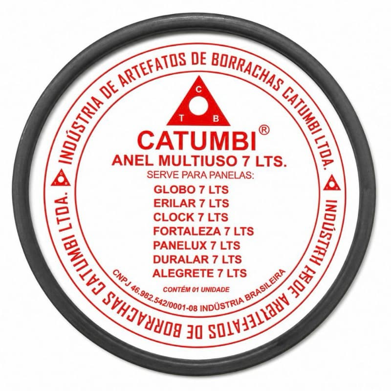 Kit 10 Borracha Panela de Pressão 7Lts Globo Erilar Clock Fortaleza Panelux Duralar Alegrete