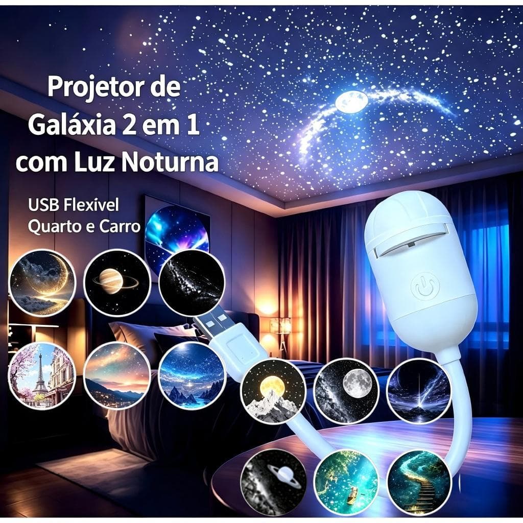 6/12/24 Padrões Projetor LED Luz Noturna Estelar, alimentado por USB, projeção para teto, lâmpada para quarto de dormir