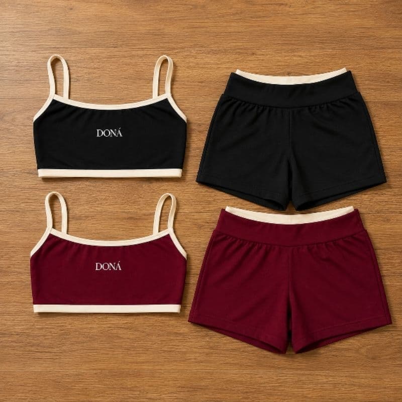 CONJUNTO DE ACADEMIA FEMININO CONJUNTO FITNESS DE POLIÉSTER PROMOÇÃO SHORT FITNESS TOP DE GINÁSTICA LOOK DE PILATES