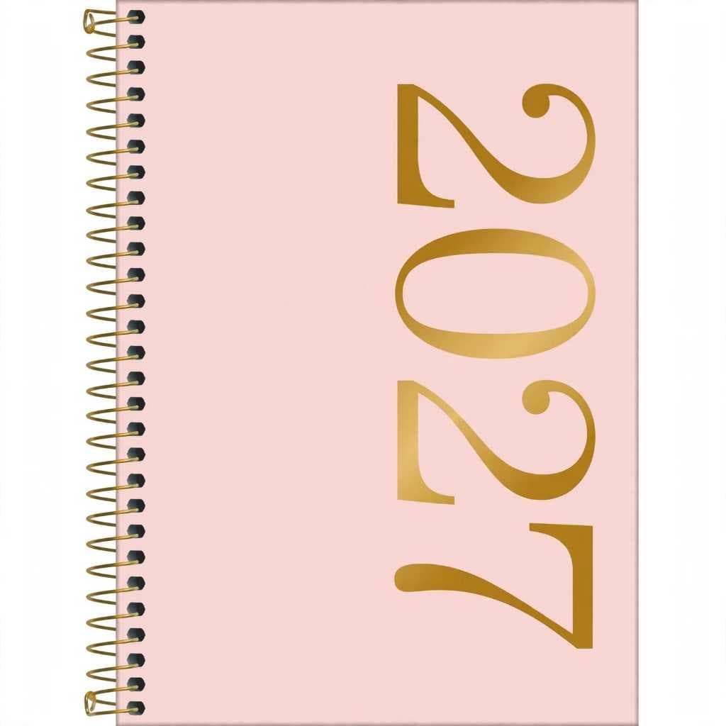 Agenda Executiva Espiral Diária 17,7 X 24 Cm Vanilla