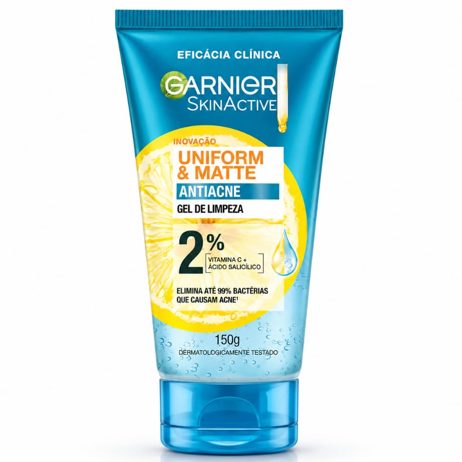 Garnier Gel de Limpeza Facial Antiacne 150g Ácido Salicílico Vitamina C