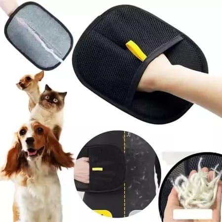 Luvas de Tosa para Gatos Escova Antiestática para Remoção de Pelos de Animais Luva para Remover Pelos de Tapetes