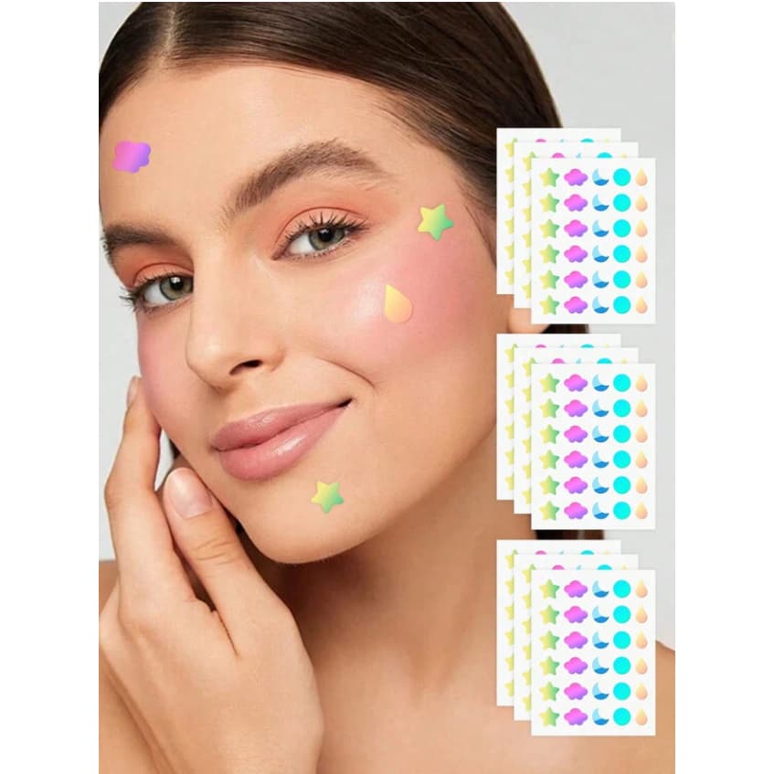 180 Pçs Hidrocolóide Acne Remendos Rosto Espinha Adesivo Para Tratamento De Ponto Cuidados Com A Pele Acne Patches Space