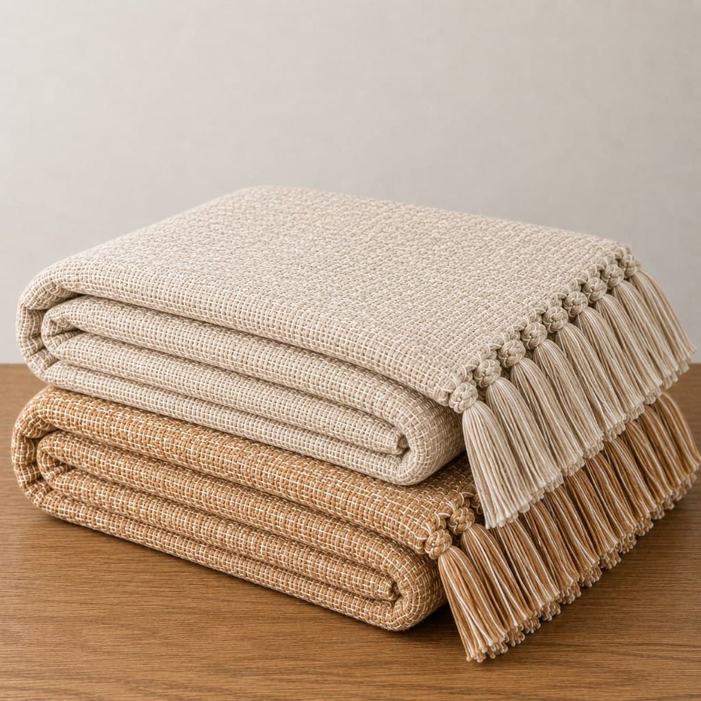 Kit 2 Mantas Para Sofá Decorativa 2,20x1,50 Gigante Macia Luxo 100% Algodão Premium
