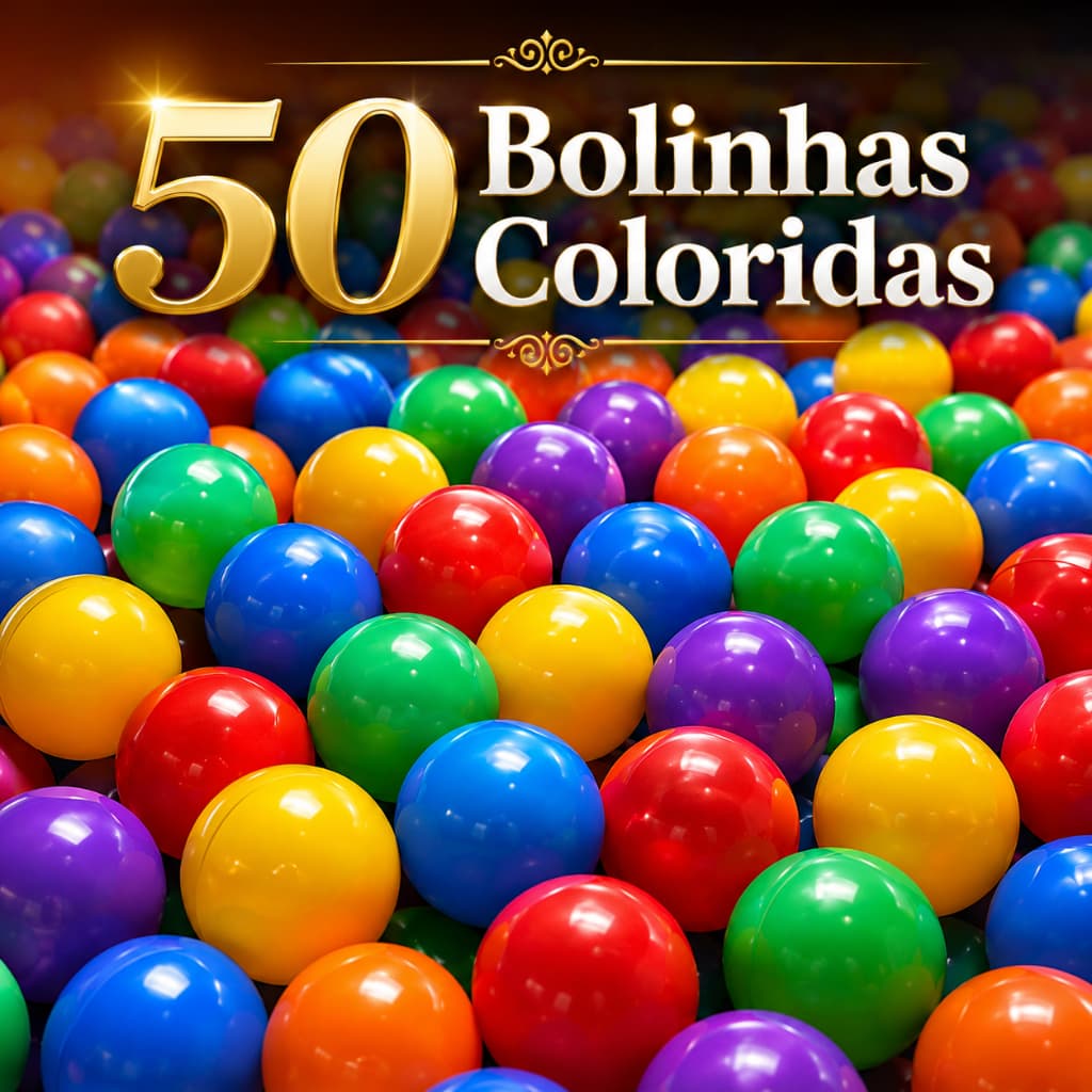 Bolinhas Coloridas Para Piscina 50 Unidades Infantil