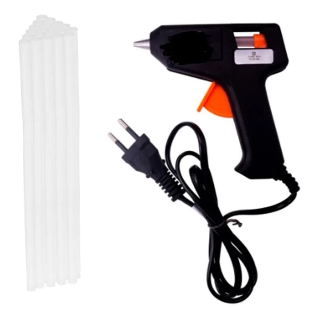 Pistola Cola Quente Bivolt + 10 Bastão De Cola