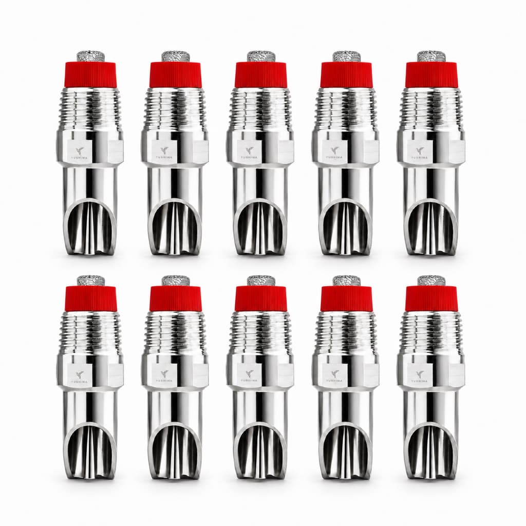 Kit 10 Bebedouro Chupeta Inox Suino Porco Adulto 7cm