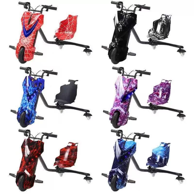 Triciclo Elétrico Infantil e Adulto 350w 8 Polegada Drift 3 Velocidades Skate Elétrico com Bluetooth